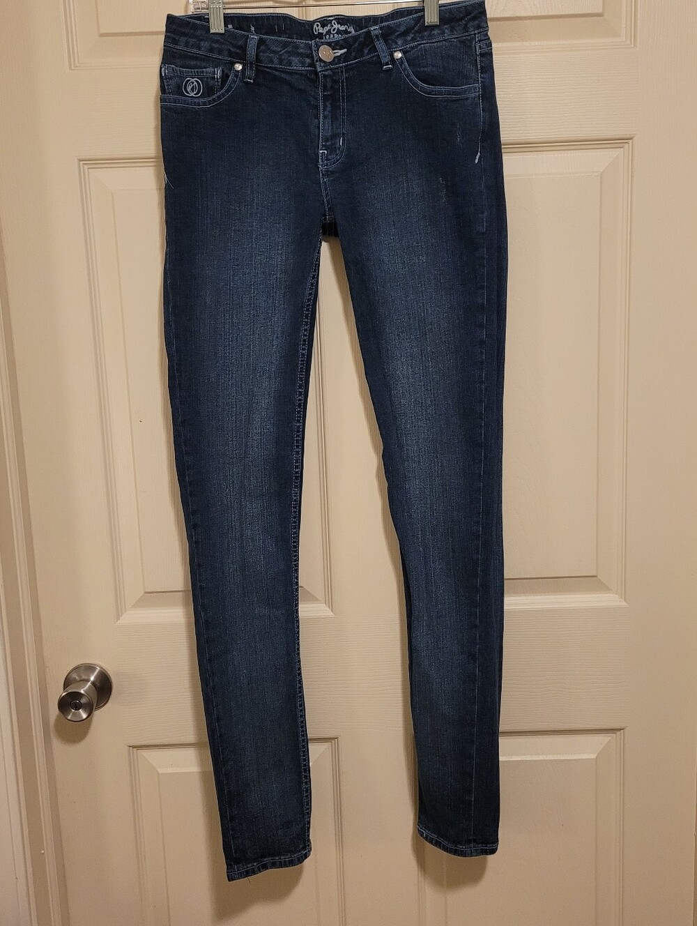Pepe Jeans Women Skinny Jeans Size 30 Blue Mid Rise W30x33